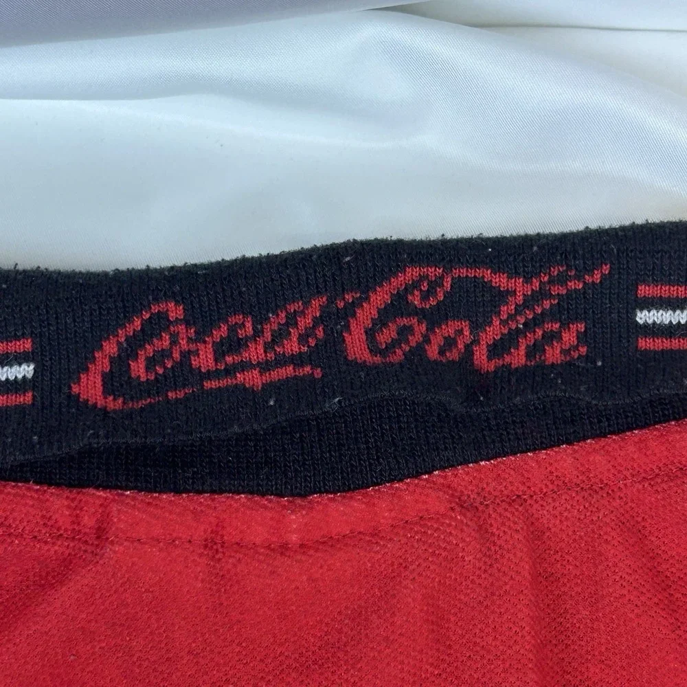 Vintage 1990s‎ Coca-Cola Coke Polo Shirt Men's XL Red Pocket Work Uniform USA